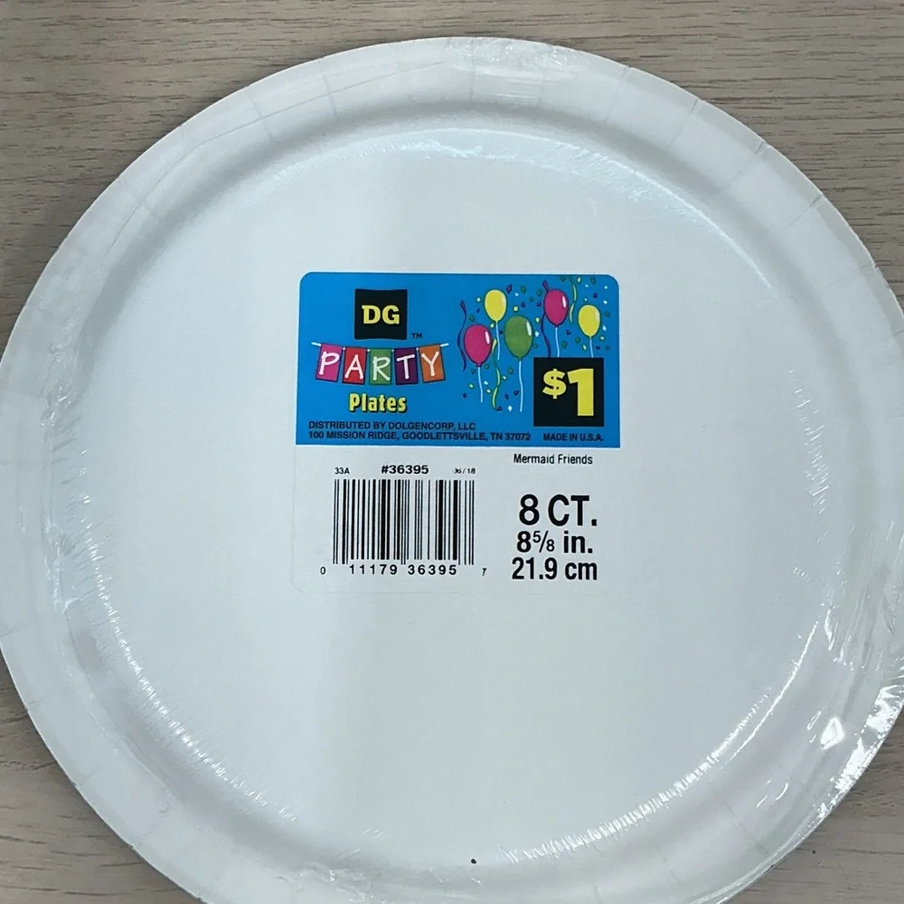 Mermaid Party Plates and Napkins Set